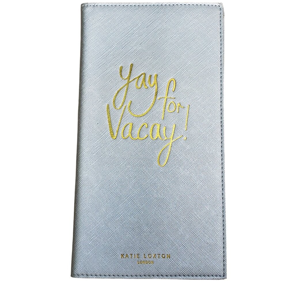 Katie Loxton London ' Yay for Vacay' silver passport holder